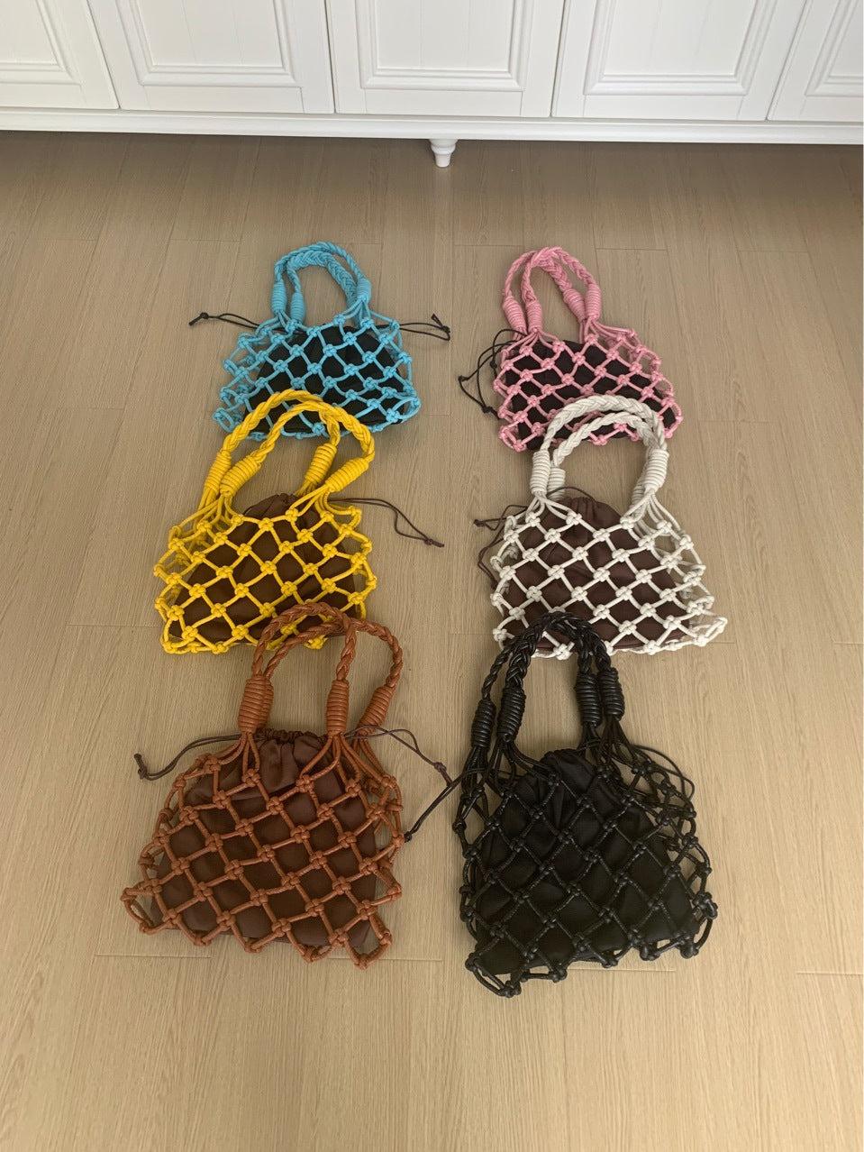 Net ✧ Plastic Woven Tote Bag