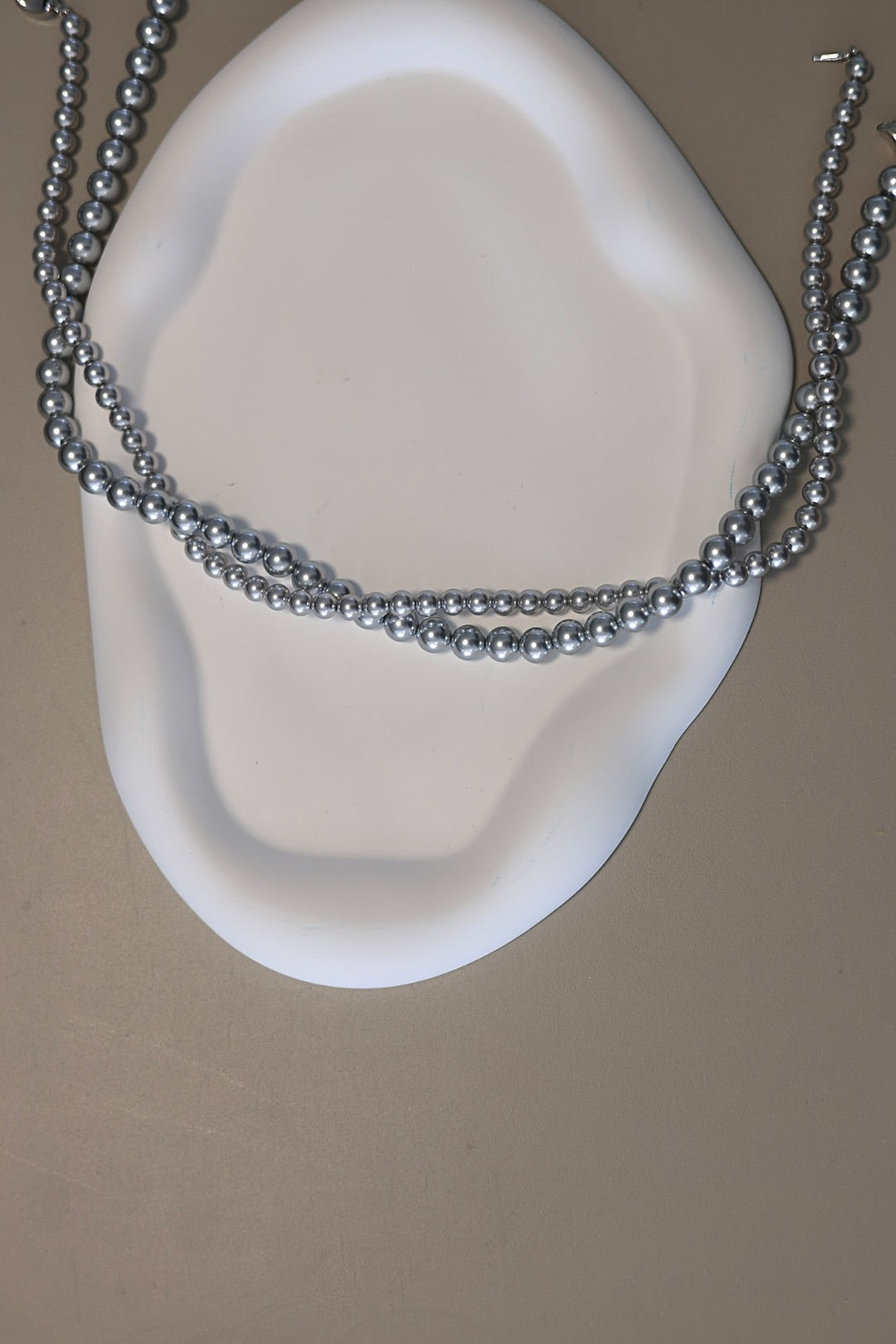 Grey Pearl ✧ Faux Pearl Necklace