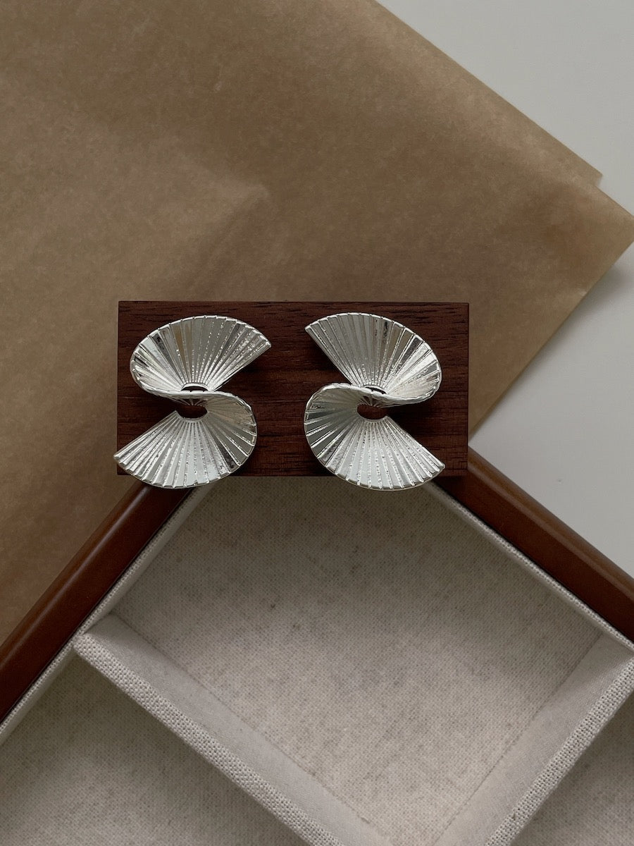 Oriental Fan ✧ s925 Silver Earrings