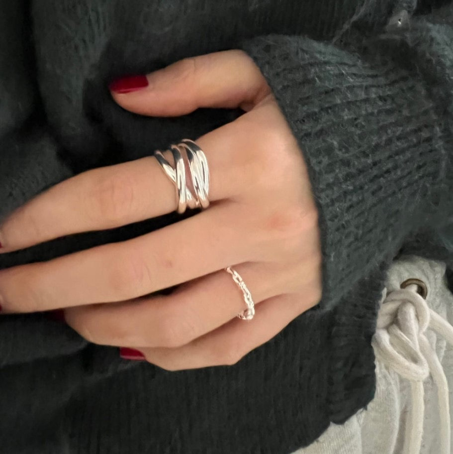 Knot ✧ Silver/Gold-Plated Open Ring