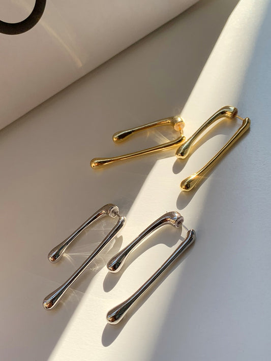 Cascading Delight ✧ Gold-Plated/s925 Silver Earrings