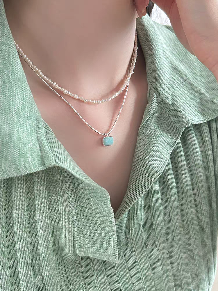Turquoise Tranquility ✧ s925 Silver Necklace