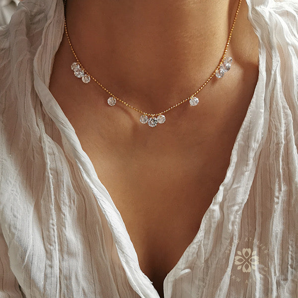 Sparkle ✧ Silver/Gold-Plated Necklace