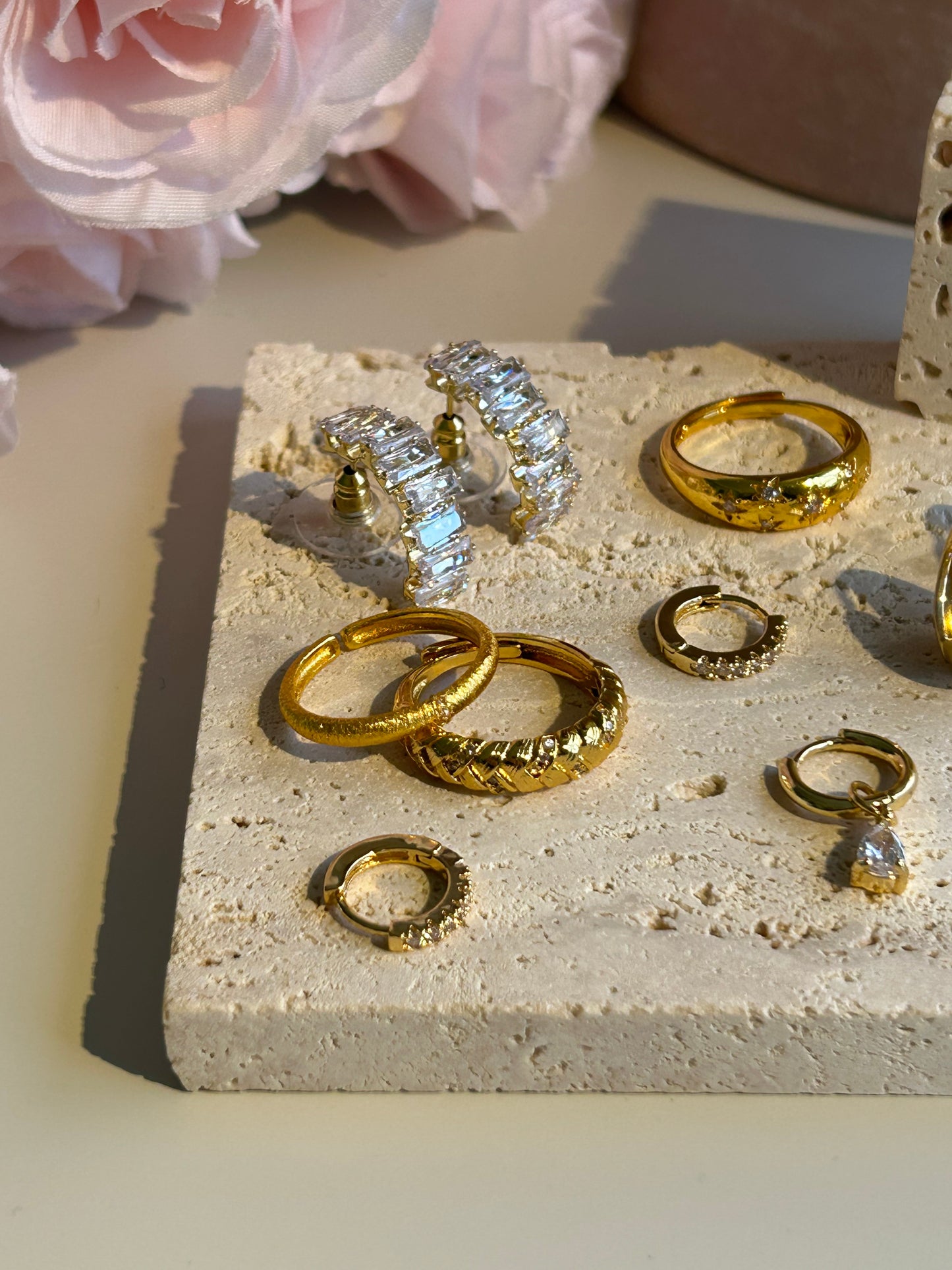 Wheat ✧ Stackable Gold Tone Open Ring