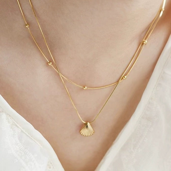 Shell Serenade ✧ Gold-Plated / s925 Silver Necklace