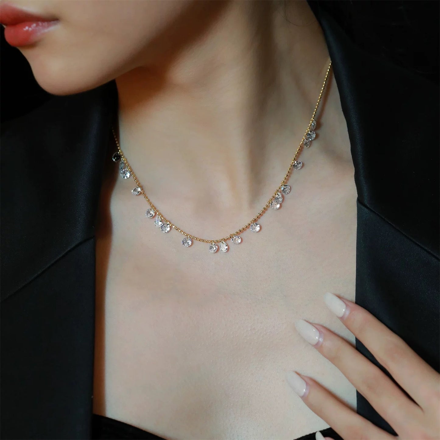 Sparkle ✧ Silver/Gold-Plated Necklace
