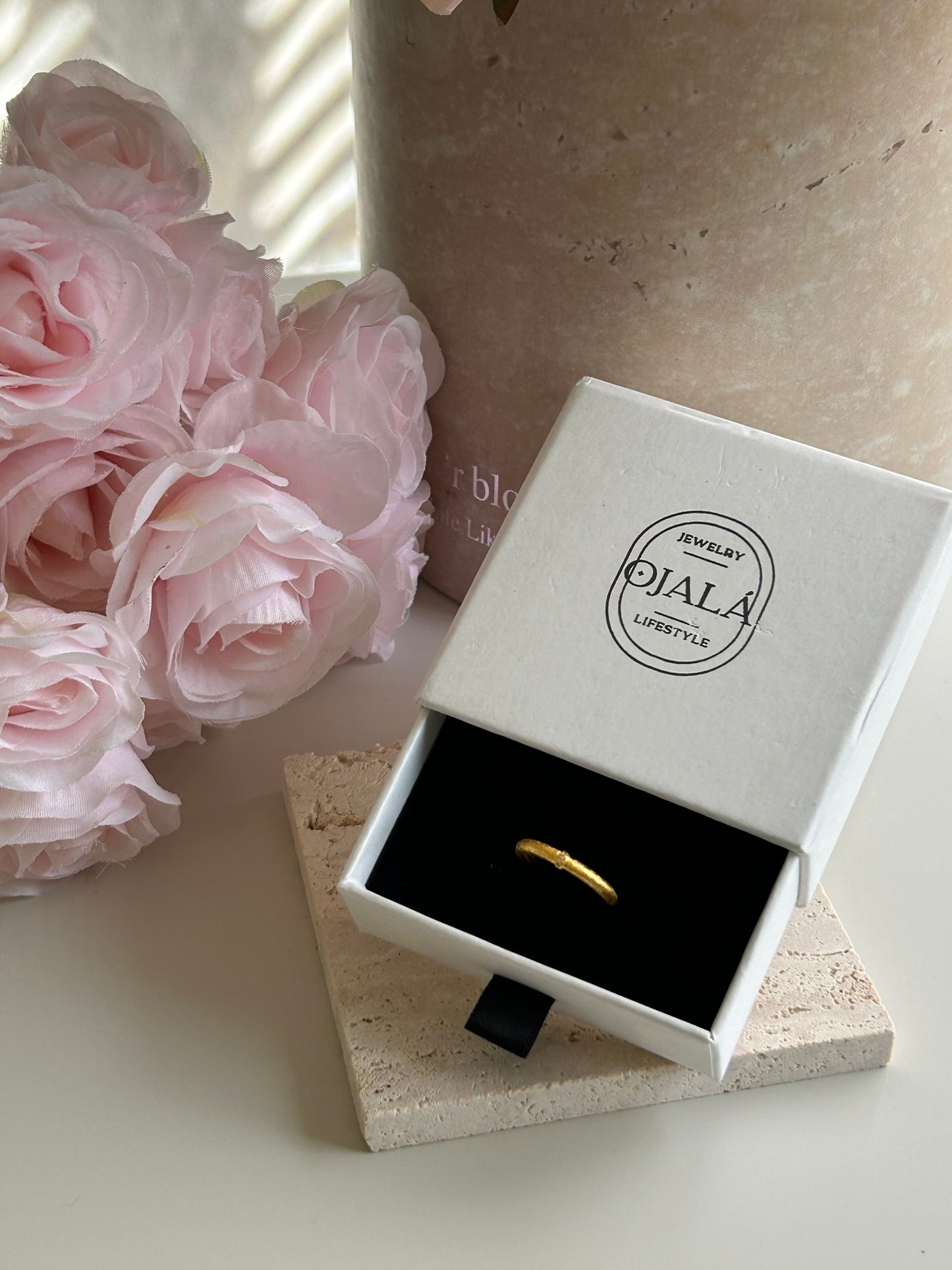 Silky ✧ Stackable Gold Tone Open Ring
