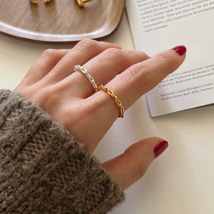 Knot ✧ Silver/Gold-Plated Open Ring