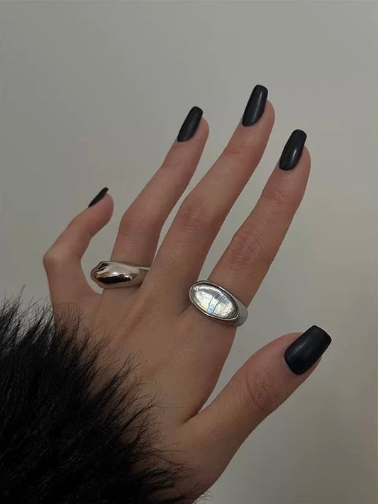 Orchid ✧ Silver/Gold-Plated Jade Ring