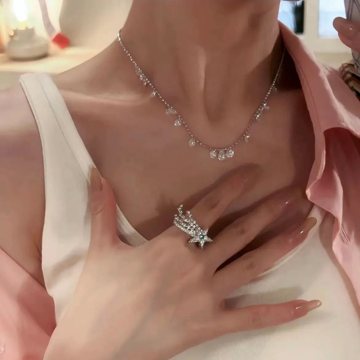 Sparkle ✧ Silver/Gold-Plated Necklace
