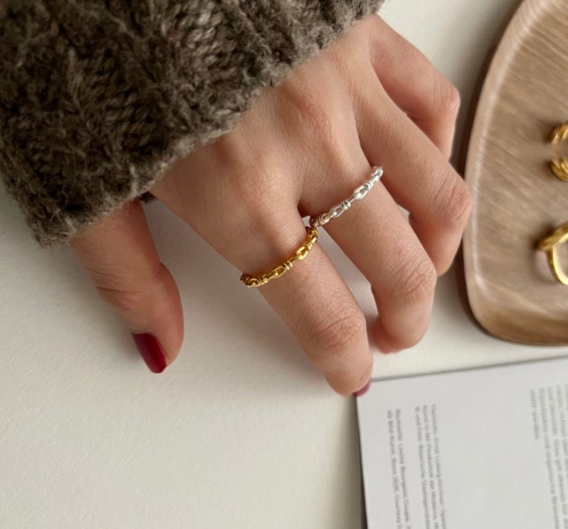 Knot ✧ Silver/Gold-Plated Open Ring