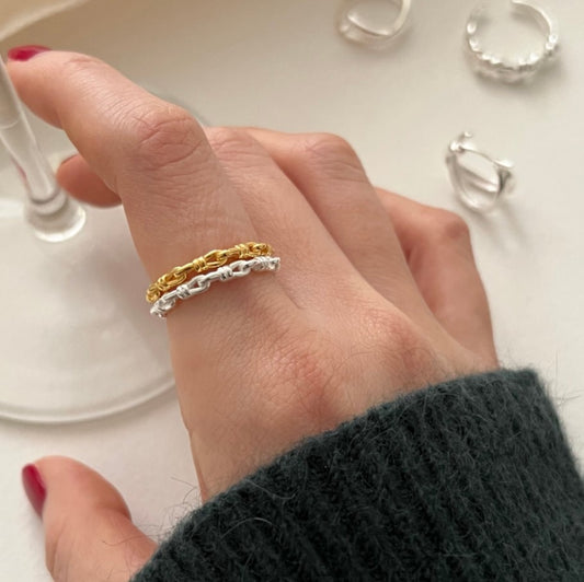 Knot ✧ Silver/Gold-Plated Open Ring