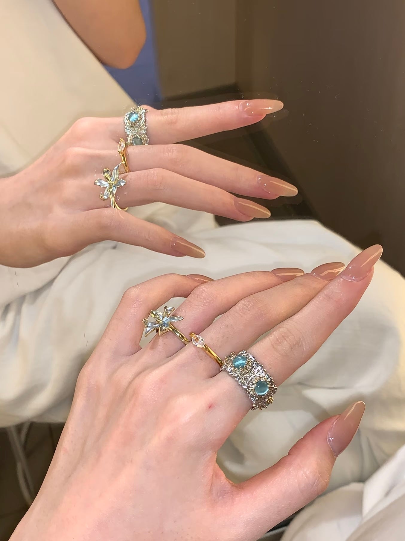 Daisy ✧ Opal Open Ring
