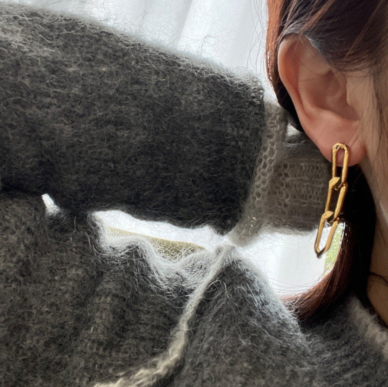Iris ✧ Silver/Gold-Plated Chain Earrings