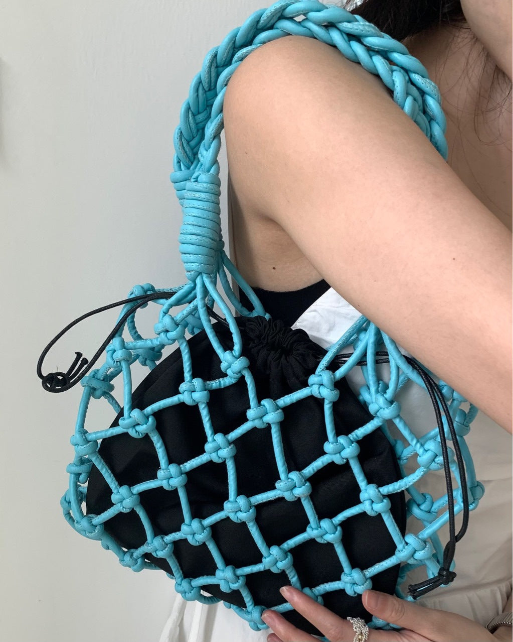 Net ✧ Plastic Woven Tote Bag