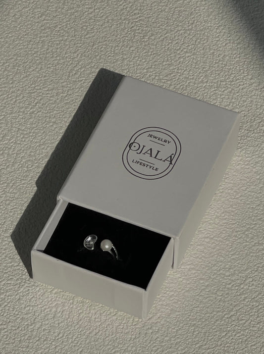Ivory Fantasy ✧ s925 Silver Pearl Open Ring